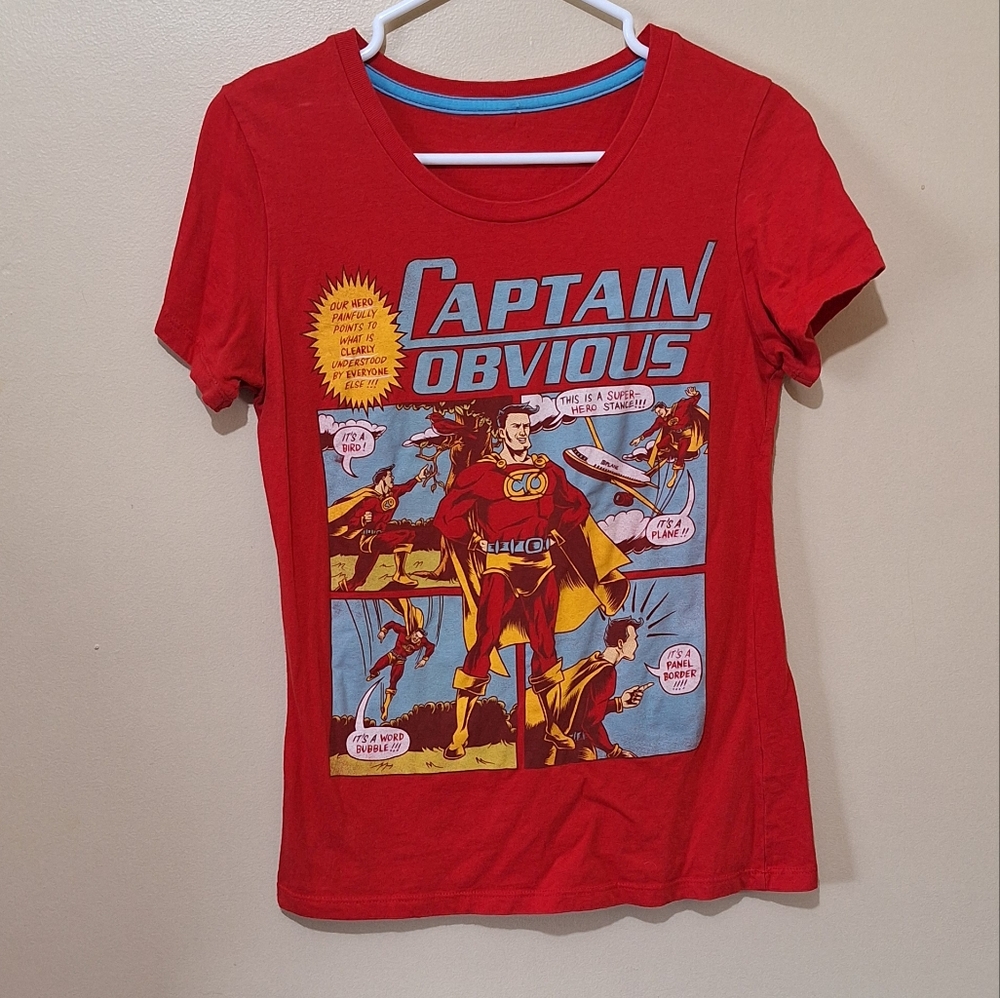 Threadless Captain Obvious Red Tshirt